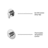 Nuie Arvan 1 Outlet Concealed Thermostatic Shower Valve – Chrome, photo 4