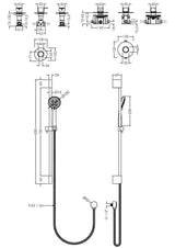 Nuie Arvan 1 Outlet Shower Valve Bundle Including Cartridge – Chrome, photo 3