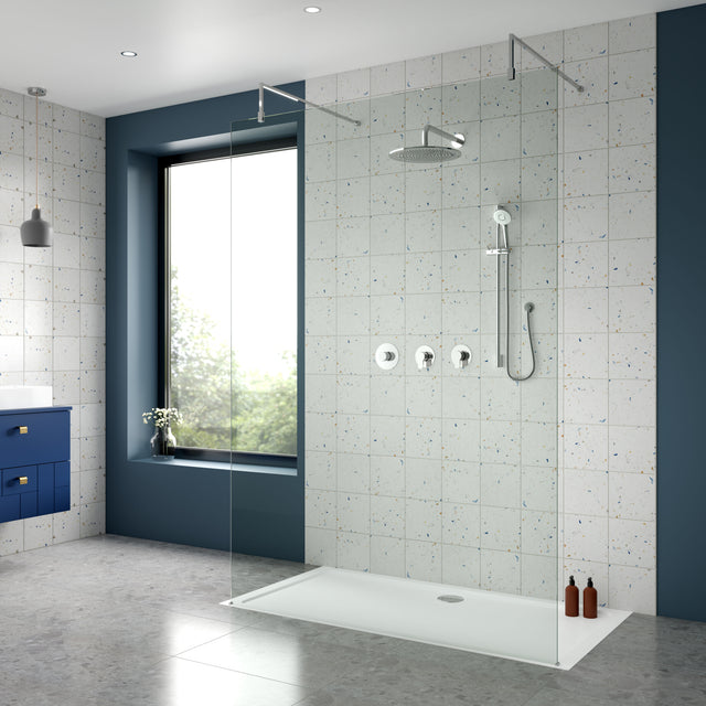 Nuie Arvan 2 Outlet Concealed Shower Valve With Stop Tap & Diverter – Chrome