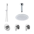 Nuie Arvan 2 Outlet Concealed Shower Valve With Stop Taps – Chrome, photo 2