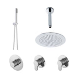 Nuie Arvan 2 Outlet Concealed Shower Valve With Stop Taps – Chrome, photo 2