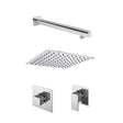 Nuie Windon Square Concealed 1 Outlet Thermostatic Shower System With Cartridge – Chrome
