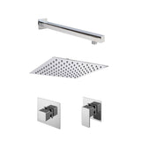 Nuie Windon Square Concealed 1 Outlet Thermostatic Shower System With Cartridge – Chrome