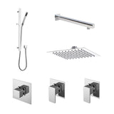 Nuie Windon Concealed 2 Outlet Thermostatic Shower Valve With Diverter – Chrome, photo 2
