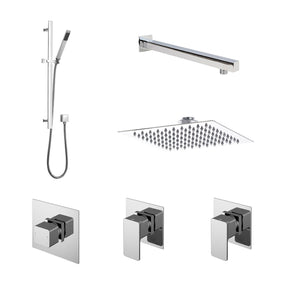 Nuie Windon Concealed 2 Outlet Thermostatic Shower Valve With Diverter – Chrome, photo 2