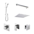 Nuie Windon 3 Outlet Thermostatic Shower System With Stop Taps – Chrome