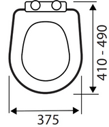 Kartell K-VIT UNI One Universal Standard Toilet Seat-White Gloss (SEA001UN)