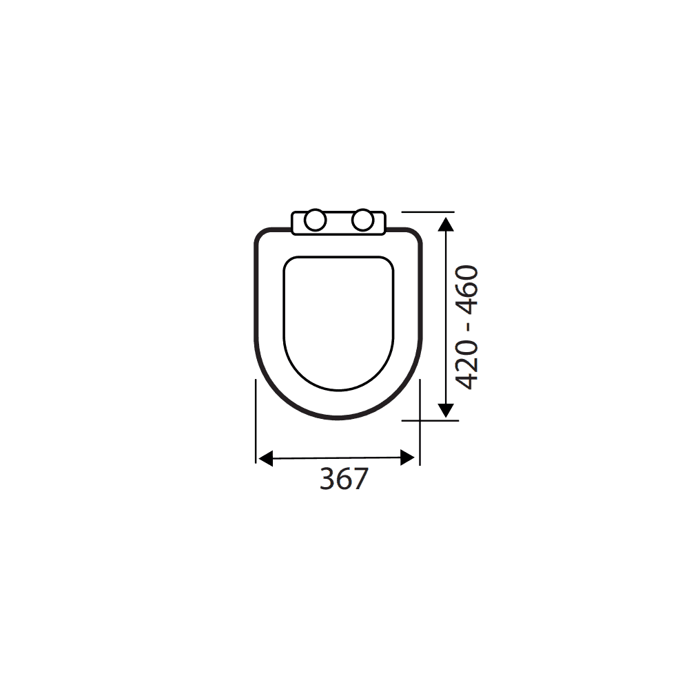Kartell K-VIT Standard D Wrapover Seat- White Gloss (SEA101D)