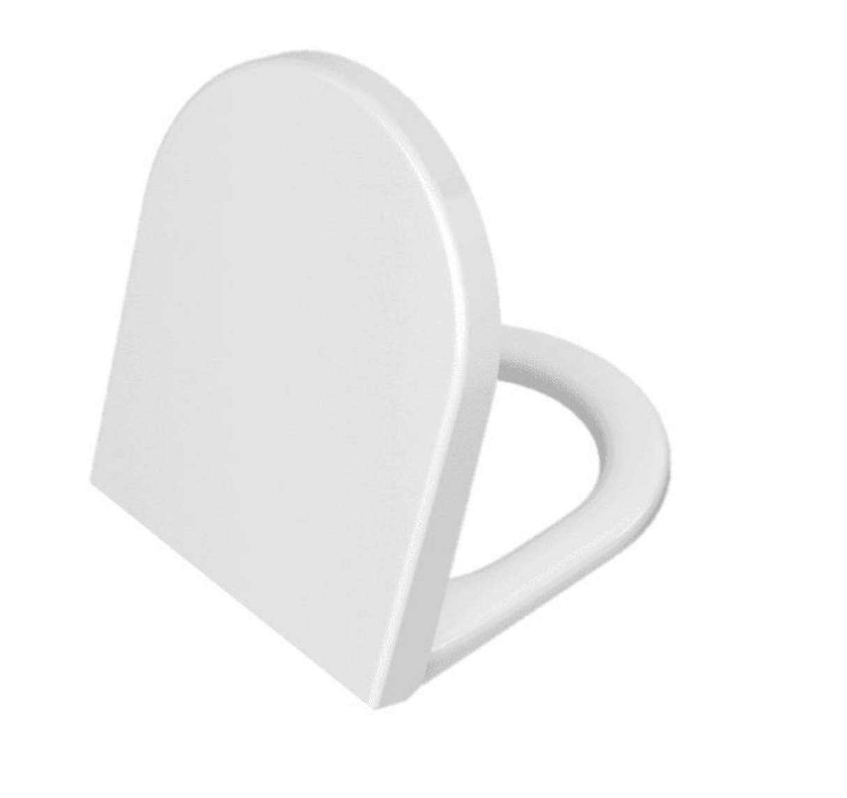 Kartell K-VIT Ozone Round Rimless Close to Wall WC Pan with Standard Wrapover Seat – White Gloss (POT022OZ-SEA101D)