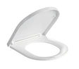 Kartell K-VIT slim wrapover D soft close toilet seat for 630mm plus projection pans in white - SEA630D