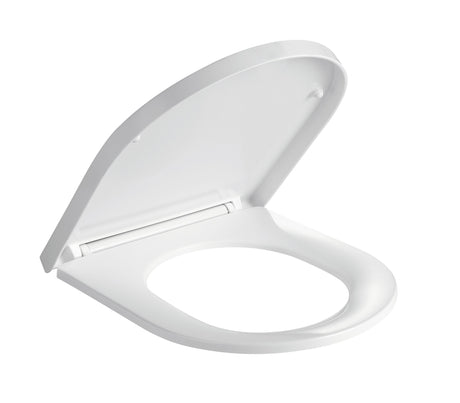 Kartell K-VIT slim wrapover D soft close toilet seat for 630mm plus projection pans in white - SEA630D