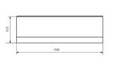 Kartell K-VIT Standard Front Panel 1500mm x515mm- White Gloss (SFP1500515)