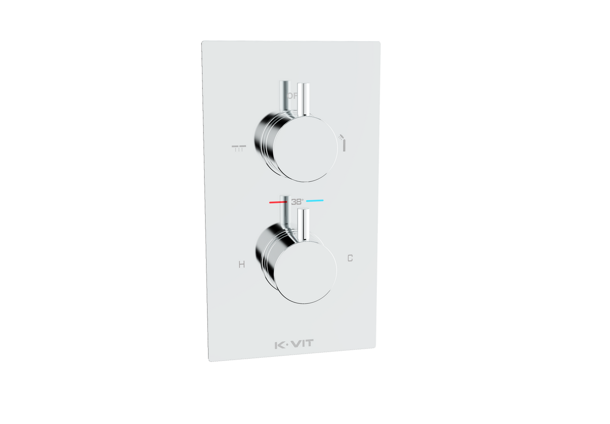Kartell K-VIT Plan Concealed Thermostatic Shower Valve with Diverter SHO002PL