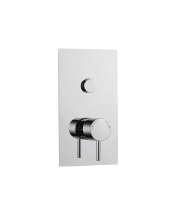 Kartell K-VIT Plan Single Round Push Button Concealed Thermostatic Shower Valve SHO006PL