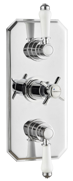 Kartell K-VIT Klassique Triple Concealed Thermostatic Shower Valve SHO041KL