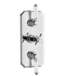 Kartell K-VIT Klassique Triple Concealed Thermostatic Shower Valve Traditional Handle (2 way) Chrome (SHO041KL)