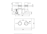 Kartell K-VIT Nero Round Option 2 Concealed Thermostatic Shower with Fixed Overhead Drencher- Matt Black (SHO045NR-SHO055NR)