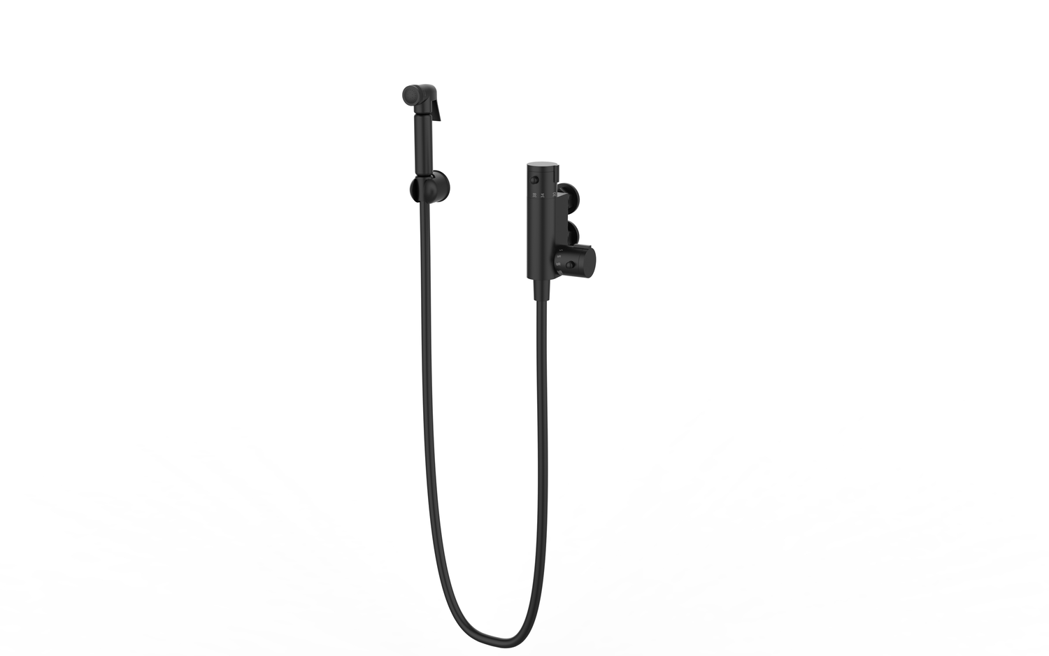 Kartell K-VIT Nero Douche Kit With Thermostatic Mixing Valve -Matt Black (SHO059DN)