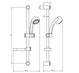 Kartell K-VIT Flow Slide Rail Kit-Chrome (SHO060FL)
