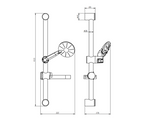 Kartell K-VIT Deluge Slide Rail Kit-Chrome (SHO080DE)