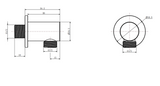 Kartell K-VIT Kolt Option 4 Thermostatic Concealed Shower with Adjustable Slide Rail Kit- Matt Black (SHO313KBL-SHO312KBL-SHO088NR)
