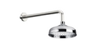 Kartell K-VIT Traditional Stainless Steel Shower Head 200mm with Round Wall Mounted Arm-Chrome (SHO102T-SHO113RO)