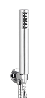 Kartell K-VIT Round Outlet Elbow with Wall Bracket, Flex And Handset-Chrome (SHO105R)