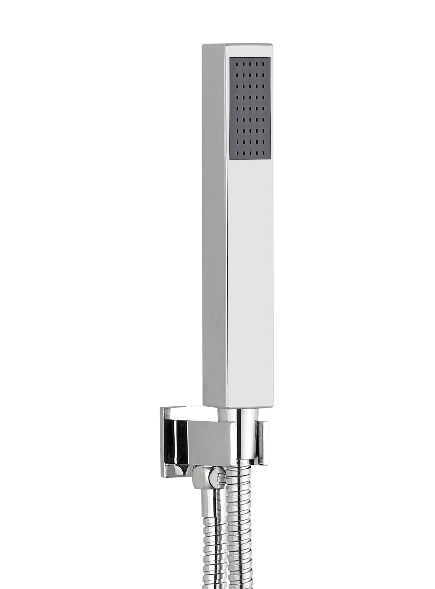 Kartell K-VIT Square Outlet Elbow with Wall Bracket, Flex and Handset-Chrome (SHO106S)