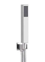 Kartell K-VIT Square Outlet Elbow with Wall Bracket, Flex and Handset-Chrome (SHO106S)