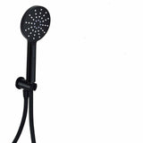 Kartell K-VIT Nero Round Outlet Elbow With Wall Bracket And Handset-Matt Black (SHO107NR)