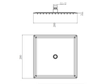 Kartell K-VIT 200mm Square Stainless Steel Shower Head - Chrome (SHO114SQ)