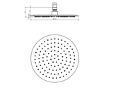Kartell K-VIT 250mm Round Stainless Steel Shower Head - Chrome (SHO119RO)