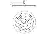Kartell K-VIT 300mm Round Stainless Steel Shower Head - Chrome (SHO120RO)