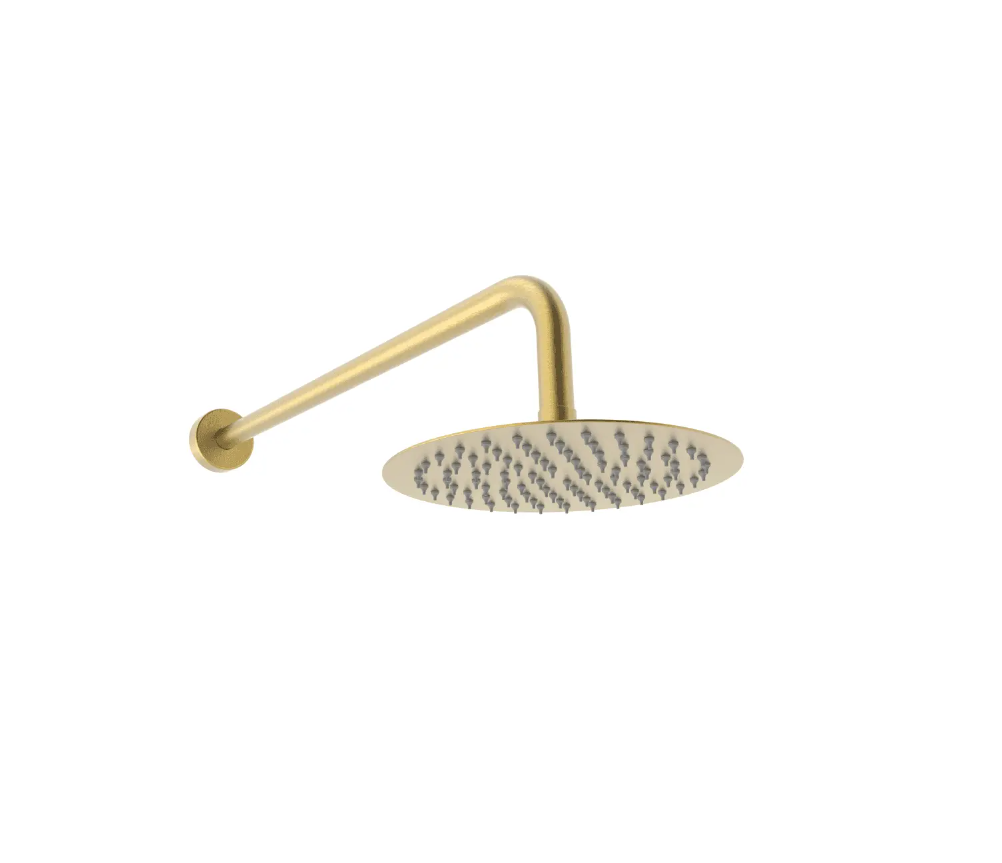 Kartell K-VIT Ottone Fixed Overhead Drencher in brushed brass