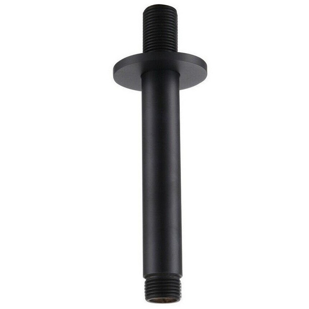 Kartell K-VIT Nero Round Ceiling Mounted Shower Arm-Matt Black (SHO151NR)