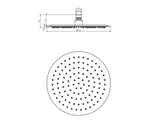 Kartell K-VIT Nero Round Shower Head -Matt Black (SHO152NR)(SHO153NR)(SHO154NR)