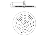 Kartell K-VIT Nero Round Shower Head -Matt Black (SHO152NR)(SHO153NR)(SHO154NR)