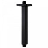 Kartell K-VIT Nero Square Ceiling Mounted Shower Arm-Matt Black (SHO156NS)