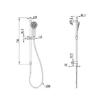 Kartell K-VIT Puro Adjustable Slide Rail (Built In Outlet) Brushed Brass (SHO162PO)