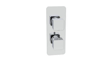 Kartell K-VIT Kolt Concealed Shower Valve Twin Outlet in polished chrome
