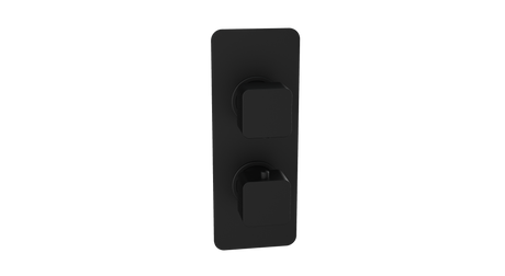 Kartell K-VIT Kolt Concealed Shower Valve Twin Outlet in matt black