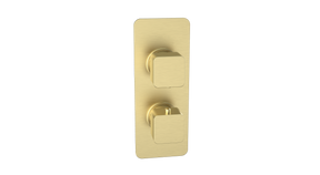 Kartell K-VIT Kolt Concealed Shower Valve Single Outlet in brushed brass