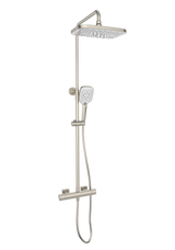 Kartell K-VIT Kolt Shower With Sliding Handset And Drench Head-Brushed Nickel (SHO330KBN)