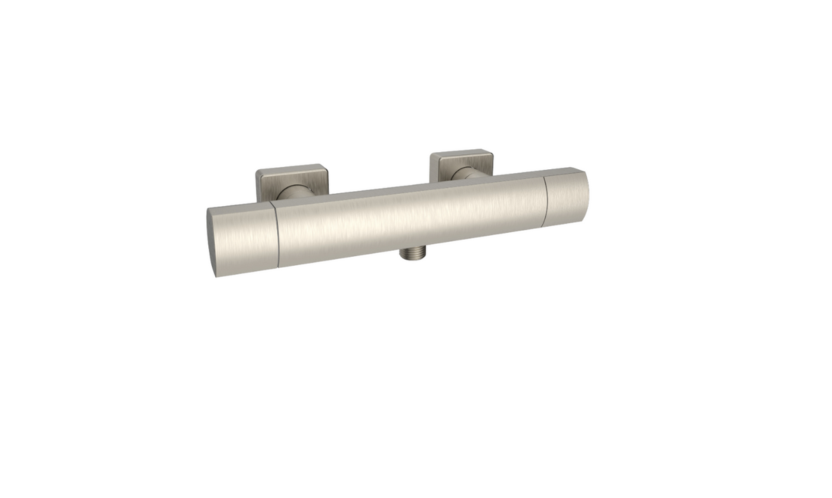 Kartell K-VIT Kolt Option 2 Thermostatic Bar Shower with Adjustable Slide Rail Kit – Brushed Nickel (SHO331KBN-SHO332KBN)