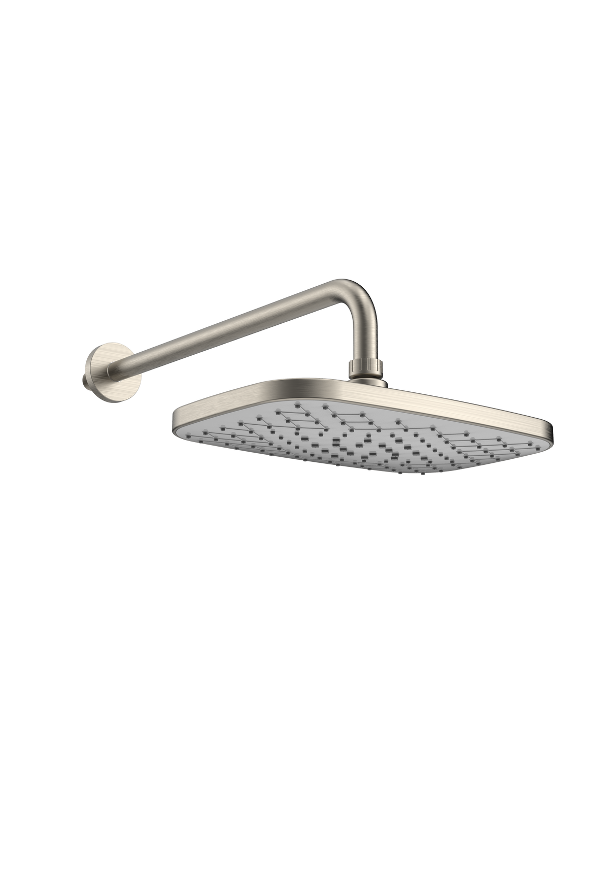 Kartell K-VIT Kolt Fixed Head and Arm in brushed nickel