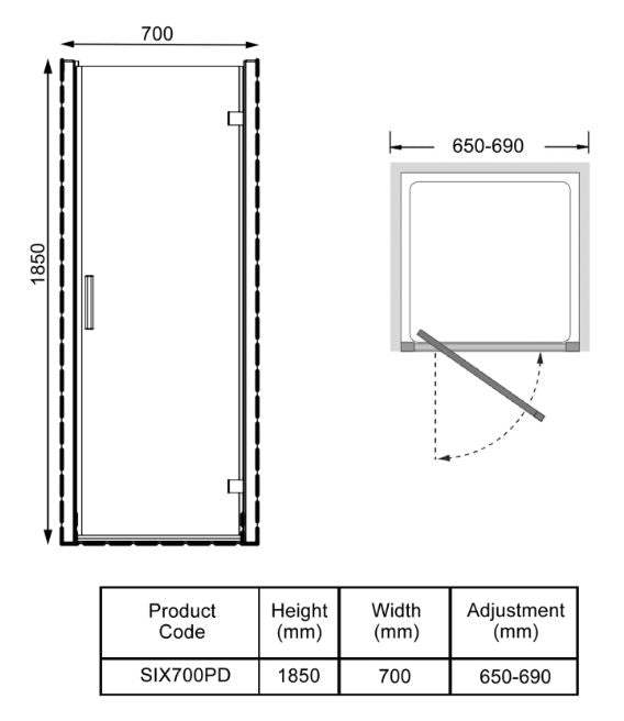 Kartell K-VIT KV6 Pivot Door (All Sizes)
