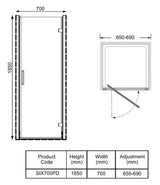 Kartell K-VIT KV6 Pivot Door (All Sizes)