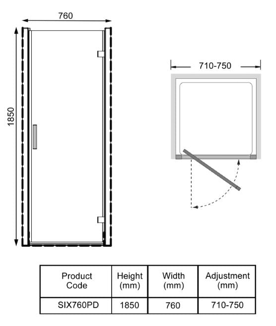 Kartell K-VIT KV6 Pivot Door (All Sizes)