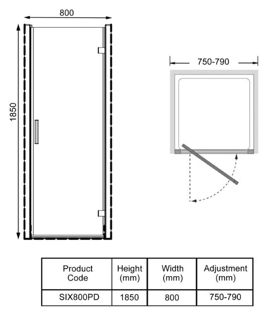 Kartell K-VIT KV6 Pivot Door (All Sizes)
