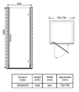 Kartell K-VIT KV6 Pivot Door (All Sizes)